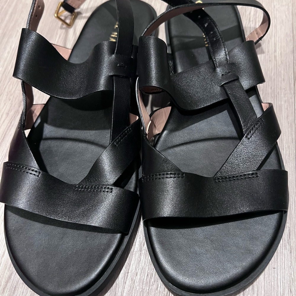 Cole Haan Black Strappy Sandals